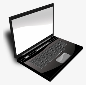 Computer Clipart Transparent Background - Laptop Black And White, HD Png Download, Transparent PNG