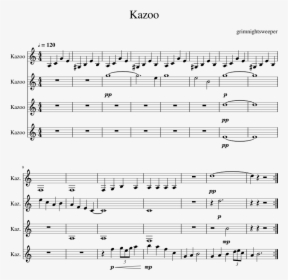 Sheet Music For Kazoo, HD Png Download, Transparent PNG