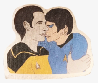 Spock And Data Patch - Kiss, HD Png Download, Transparent PNG