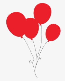 Red Balloons Png , Png Download, Transparent Png, Transparent PNG