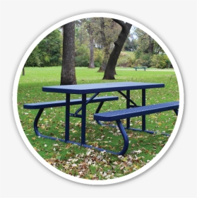 Rectangle Picnic Table - Grass, HD Png Download, Transparent PNG