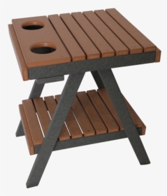 End Table With Cup Holder - Picnic Table, HD Png Download, Transparent PNG