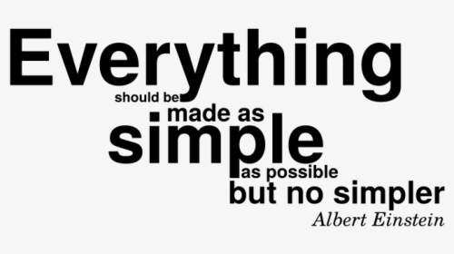 Albert Einstein Make It Simple - Make It Simple Einstein, HD Png Download, Transparent PNG