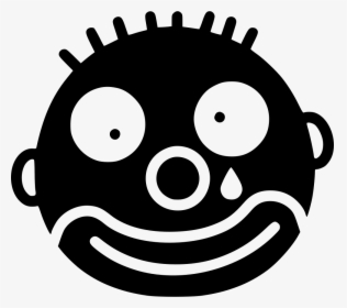 Clown - Funny Icon Black Hd, HD Png Download, Transparent PNG
