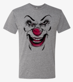 Clown Face Men S Triblend T-shirt - T-shirt, HD Png Download, Transparent PNG