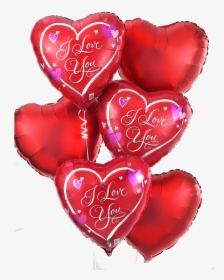 Valentines Balloons Png Graphic Transparent Library - Love You Balloons Bouquet, Png Download, Transparent PNG