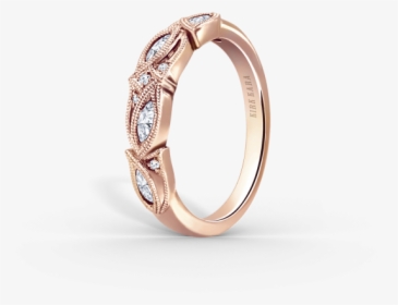 Dahlia 18k Rose Gold Ladies Wedding Band D - Gold Ring Rose Gold Ring Design For Girls, HD Png Download, Transparent PNG