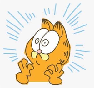 Garfield Line Messaging Sticker - Stickers Garfield Png, Transparent Png, Transparent PNG