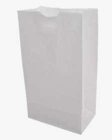 25 Lb White Paper Bags - Food White Paper Bag Png, Transparent Png, Transparent PNG