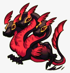 Red Three Headed Dragon, HD Png Download, Transparent PNG