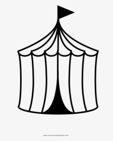 Circus Tent Coloring Page - Circus Tent Coloring Page Png, Transparent Png, Transparent PNG