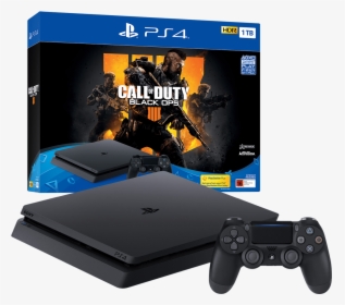 Playstation4 Slim 1tb Console With Call Of Duty - Playstation 4 Slim 1tb Bundle, HD Png Download, Transparent PNG
