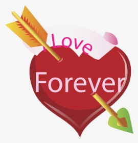 #valentine #love #heart #arrow #forever #freetoedit - Black Screen, HD Png Download, Transparent PNG