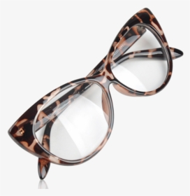Transparent Cat Eye Glasses Png - Cat Eye Frame Spectacles, Png Download, Transparent PNG