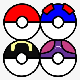 Pokéballs Of The 1st Gen - Pokemon Gen 1 Pokeball, HD Png Download, Transparent PNG