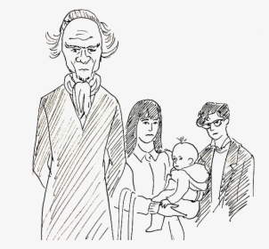 Mr Poe Series Of Unfortunate Events Drawing, HD Png Download, Transparent PNG
