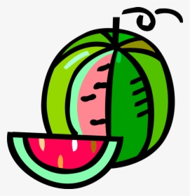 Vector Illustration Of Watermelon Fruit Melon With - Szorzótábla, HD Png Download, Transparent PNG