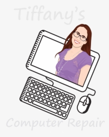 Tiffany S Computer Repair - Cartoon, HD Png Download, Transparent PNG