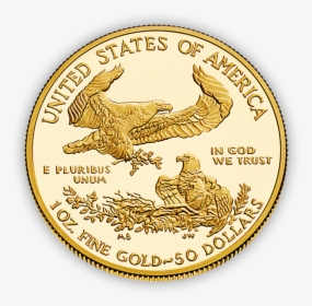 Gold Coin - Us Eagle Gold Coin, HD Png Download, Transparent PNG