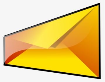 Angle,yellow,orange - Yellow Envelope, HD Png Download, Transparent PNG