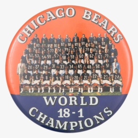Chicago Bears World Champions Chicago Button Museum - Mckinley Tech High School Logo, HD Png Download, Transparent PNG