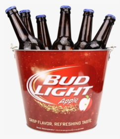 Metal Beer Ice Bucket - Buckets Of Beer Bud Light, HD Png Download, Transparent PNG