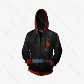 Daenerys Targaryen Game Of Thrones Fire And Blood Zip - Hoodie, HD Png Download, Transparent PNG