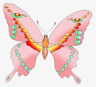 Pink Butterfly Clipart - Swallowtail Butterfly, HD Png Download, Transparent PNG