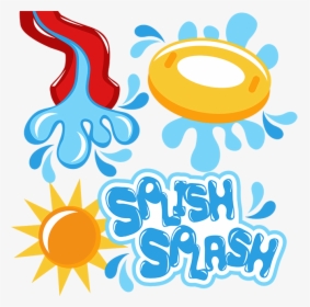 Splash Clipart Blue Splash - Splish Splash Clip Art, HD Png Download, Transparent PNG