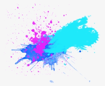 #blue #splash #colorsplash #paint #color #colorful - Graphic Design, HD Png Download, Transparent PNG