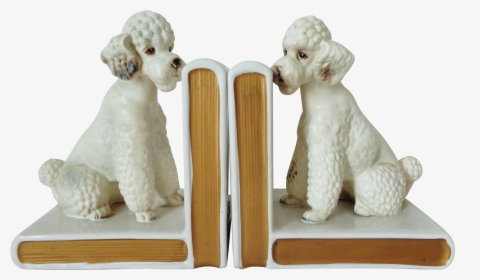 Pair Of Vintage Lefton Pottery French Poodle Bookends - Toy Poodle, HD Png Download, Transparent PNG