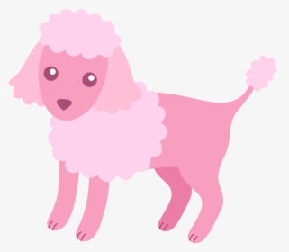 Miniature Poodle Toy Poodle Puppy Clip Art - Dog Clip Art Pink, HD Png Download, Transparent PNG