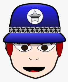 Cartoon Policewoman Face Clipart, HD Png Download, Transparent PNG