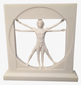 Vitruvian Man Sculpture - Statue, HD Png Download, Transparent PNG