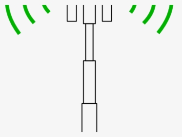 Tower Clipart Antenna Tower - Clip Art Cellular Tower, HD Png Download, Transparent PNG