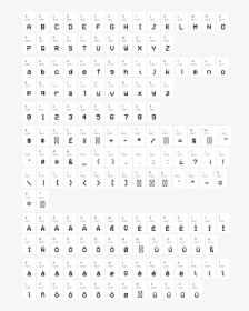 Vcr Osd Mono Character Map - Word Search, HD Png Download, Transparent PNG