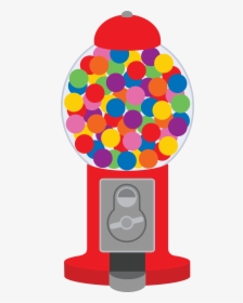 Classic Red Gumball Machine Free Clip Art Simple Picture - Bubble Gum Machine Clip Art, HD Png Download, Transparent PNG