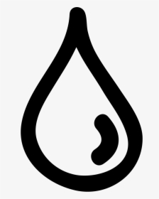 Water Drop Hand Drawn Outline - Sign, HD Png Download, Transparent PNG