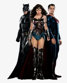 [img] - Batman Superman Wonder Woman And Spiderman, HD Png Download, Transparent PNG
