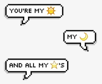 #tumblr #png #stars #cute #realitionships #sun #moon - Aesthetic Chat Bubble Png, Transparent Png, Transparent PNG