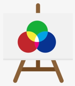 Easel With Canvas Flat Icon Vector - Лого Скачати, HD Png Download, Transparent PNG