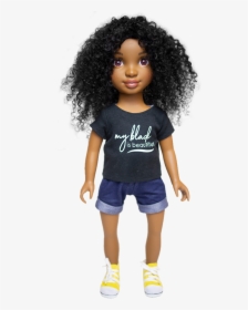 African American Girls Styling And Playing With A Black - Healthy Roots Dolls Zoe, HD Png Download, Transparent PNG