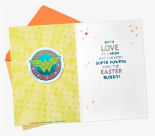 Dc Comics™ Wonder Woman™ Easter Card With Magnet For - Diana Prince / Wonder Woman, HD Png Download, Transparent PNG