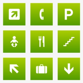 Aiga Icon In Style Flat Square White On Green Gradient, HD Png Download, Transparent PNG
