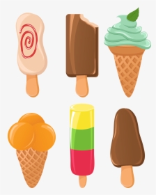 Ice Cream Vector Ice Cream Template, Ice Cream Clipart, - Popsicles And Ice Cream, HD Png Download, Transparent PNG