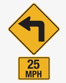 Advisory Speed Sign - Advisory Speed Warning Sign, HD Png Download, Transparent PNG