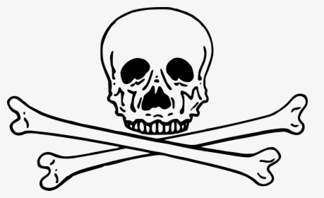 Skull And Crossbones Clip Art - Skull And Cross Bones Png, Transparent Png, Transparent PNG