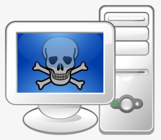 File - Malware Logo - Svg - Skull And Crossbones , - Transparent Background Desktop Computer Logo, HD Png Download, Transparent PNG