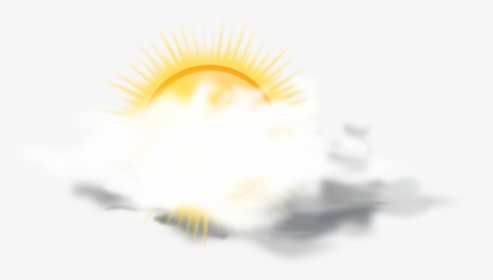 Partly Sunny Weather Icon Svg Clip Arts - Weather Forecast Cloudy .png, Transparent Png, Transparent PNG