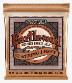 Earthwood 12 String Light Phosphor Bronze Acoustic - Ernie Ball Acoustic 010, HD Png Download, Transparent PNG